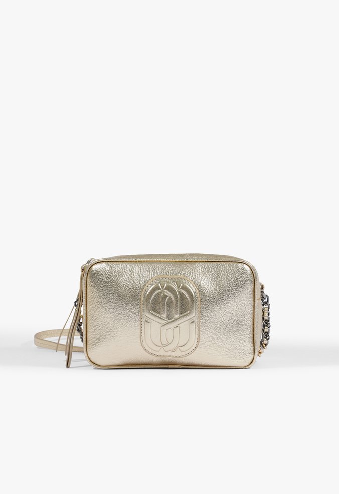 Bolsa Tiracolo Belle Couro Dourada Clara