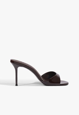 Tamanco Mule Sally Couro Marrom