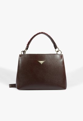 Bolsa Tote Tiracolo London Couro Marrom