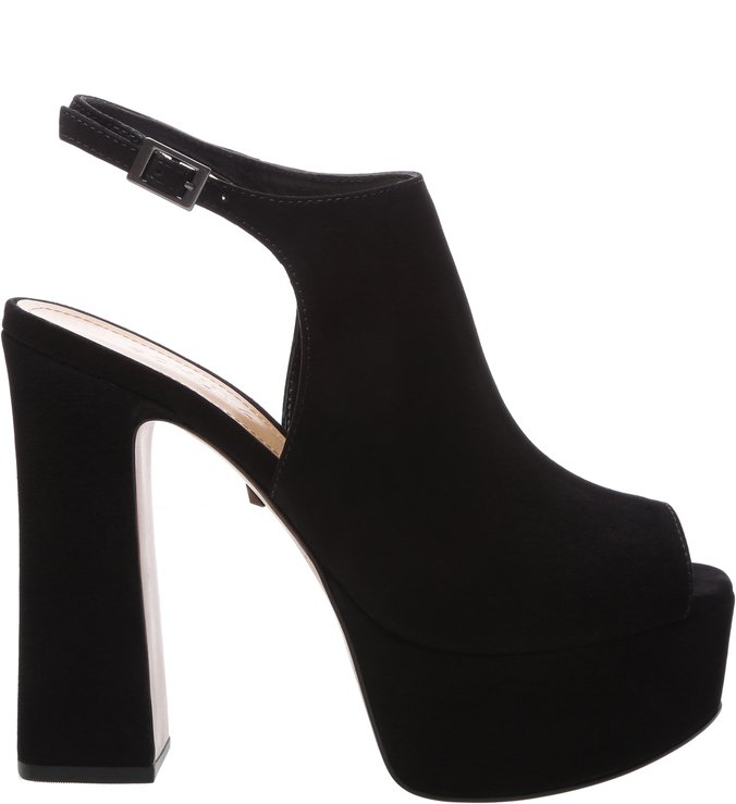 Sandália Salto Nobuck Bold Black