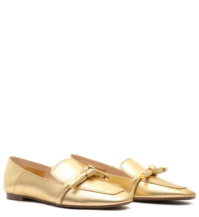 Loafer Knot Metallic Gold | Schutz