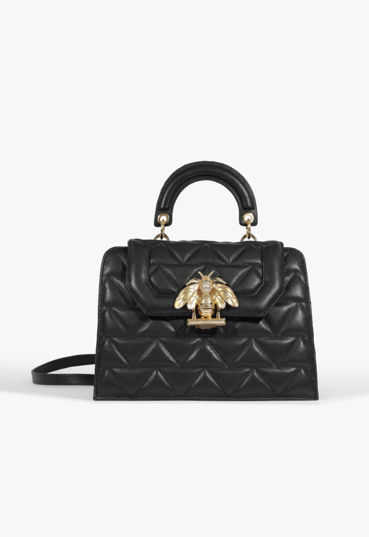 Vista 2 Bolsa Satchel Believe Couro Preta | Schutz Schutz BR Preto Schutz BR Preto