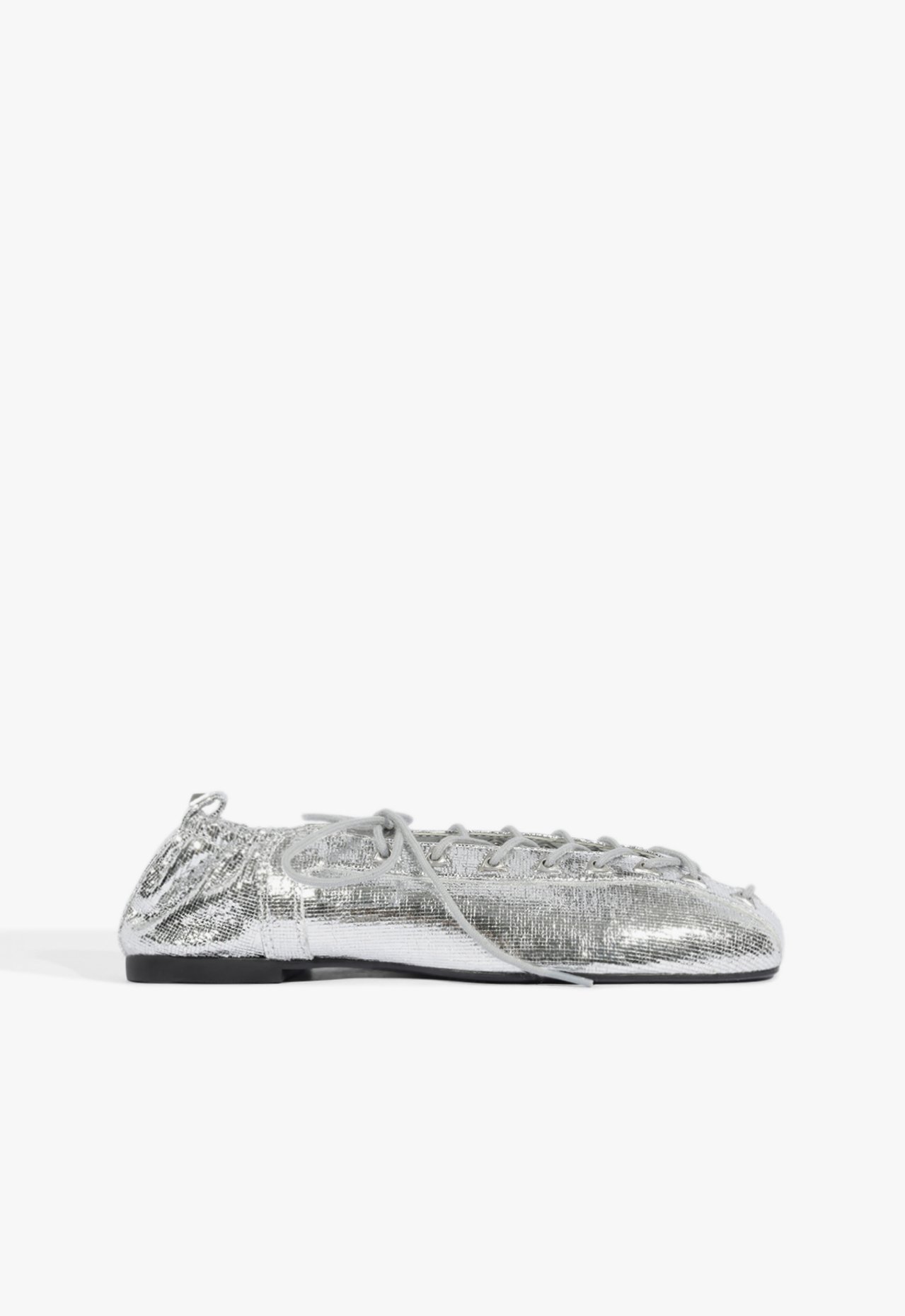 Sapatilha Ballerina Lola Couro Prata | Schutz