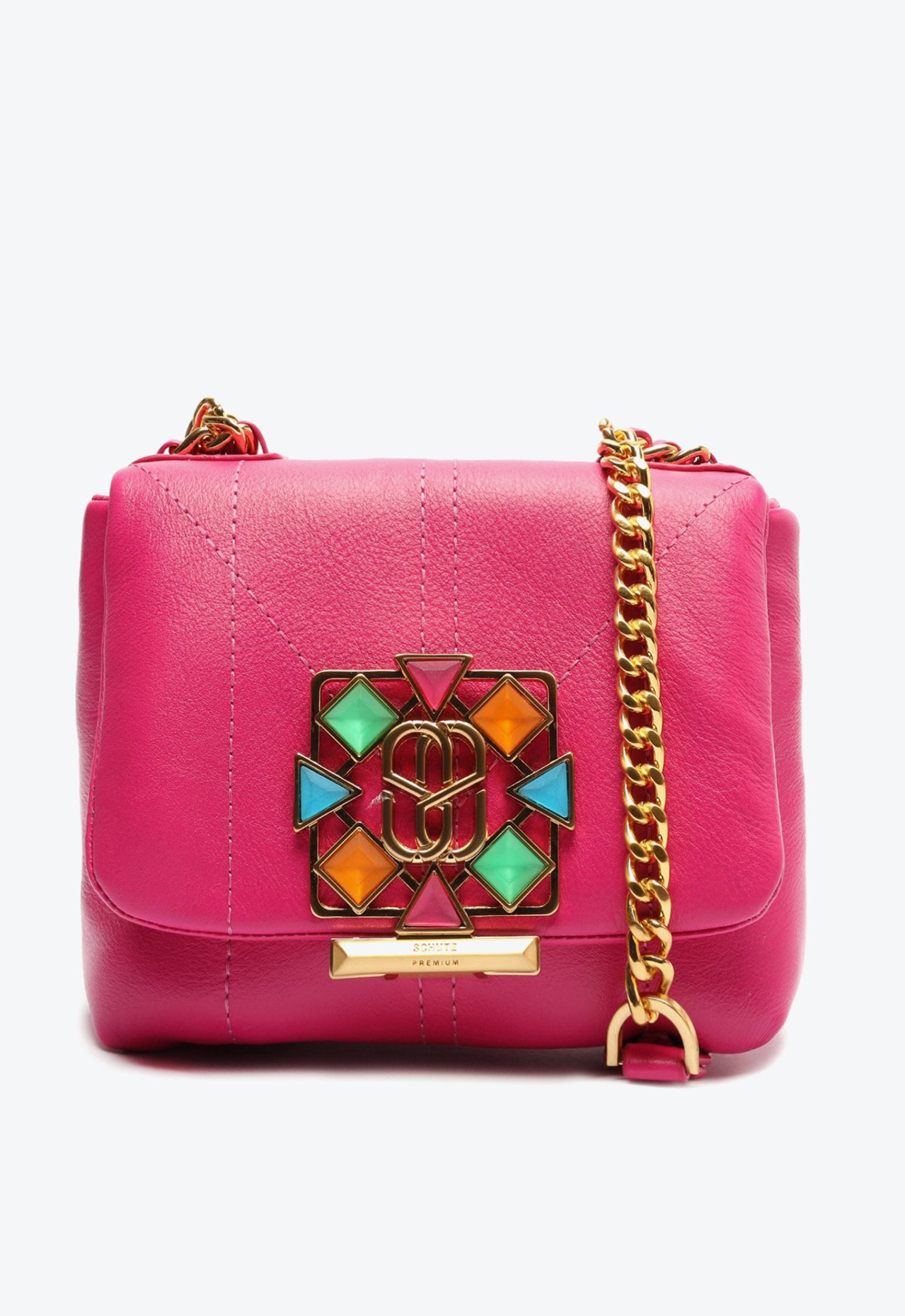 Bolsa Tiracolo Pequena Couro Treasure Pink | Schutz