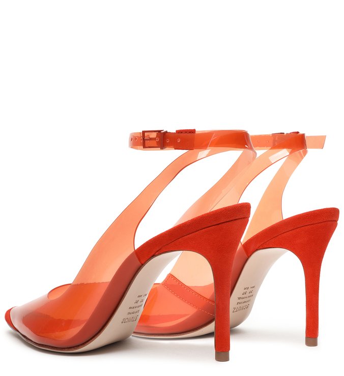 Scarpin Vinil Slingback Orange Scarpin Vinil Slingback Orange