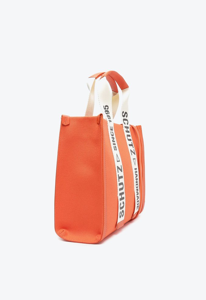 Bolsa Mini Tote Livia Lona Laranja Bolsa Mini Tote Livia Lona Laranja