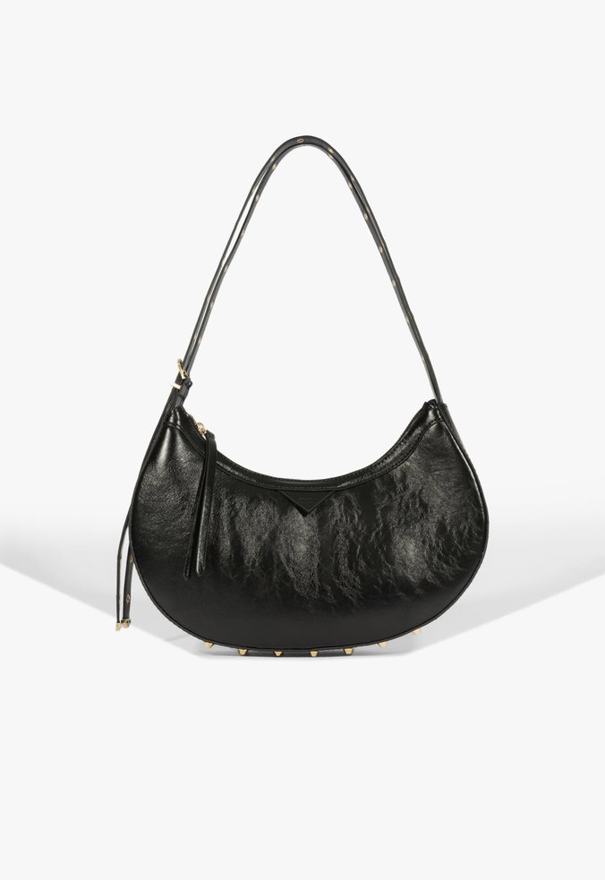 Bolsa Round Moss Couro Preta
