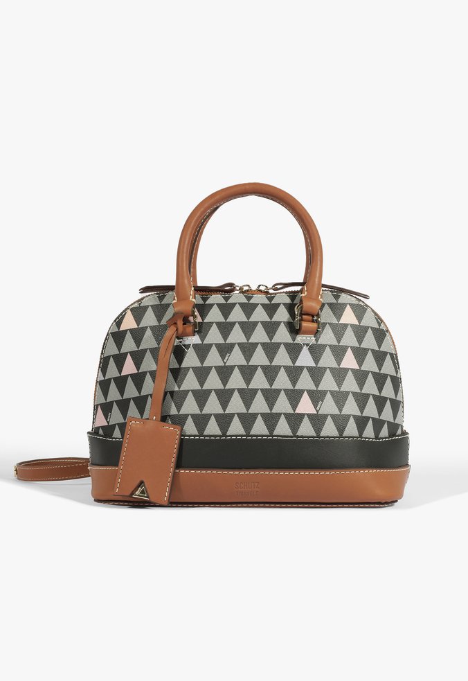 Bolsa Tote Tiracolo Grande Triangle Preta