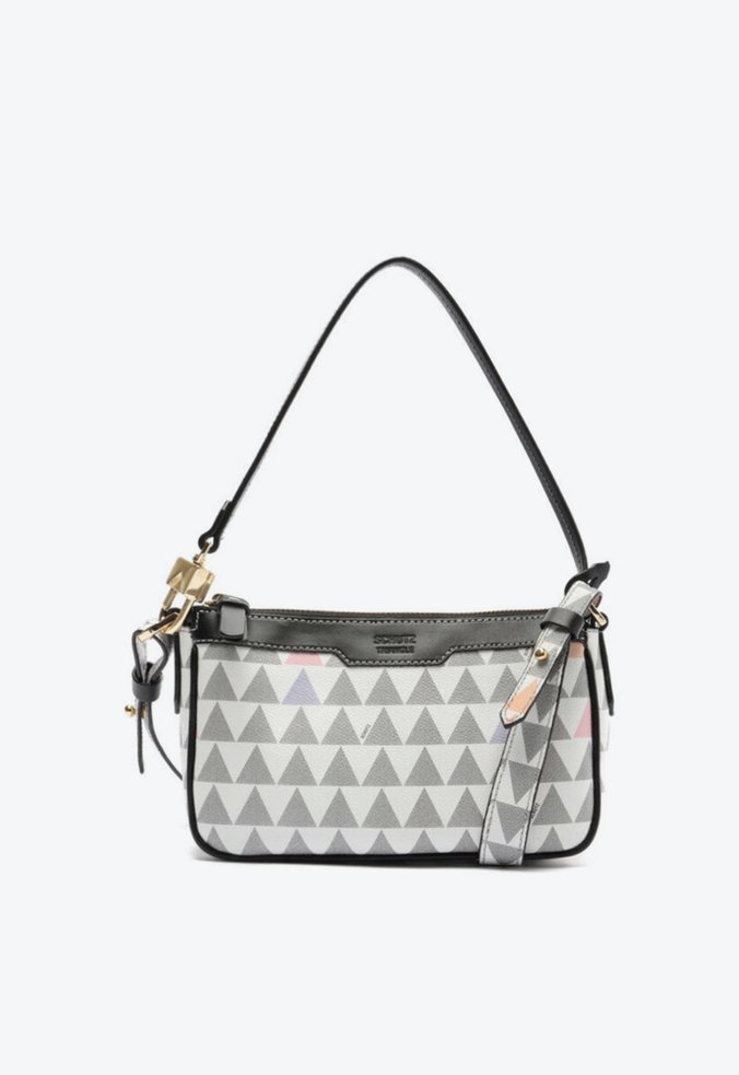 Bolsa Tiracolo Pequena Emmy Triangle Branca