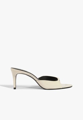 Tamanco Mule Arlette Couro Branco