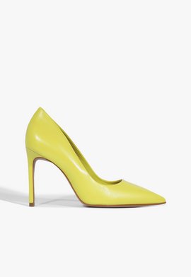 Scarpin Classic Pointy Couro Amarelo