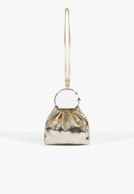 Bolsa Bucket Metálica Dourada