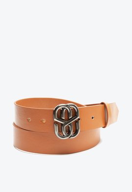 Cinto Emblem Couro Marrom