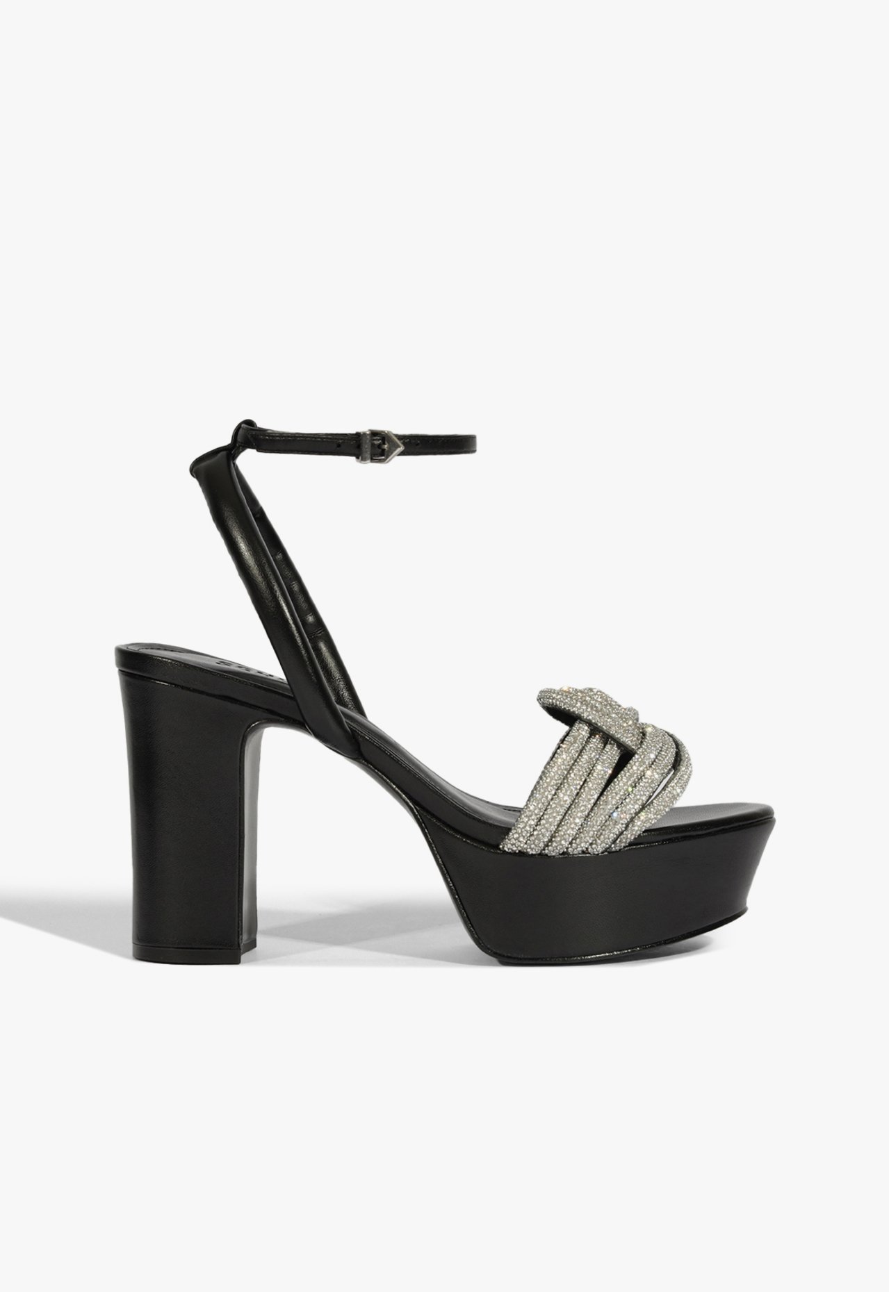 Sandália Plataforma Bosa Couro Preto | Schutz
