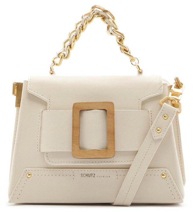 SATCHEL BAG BUCKLE WOOD WHITE SATCHEL BAG BUCKLE WOOD WHITE