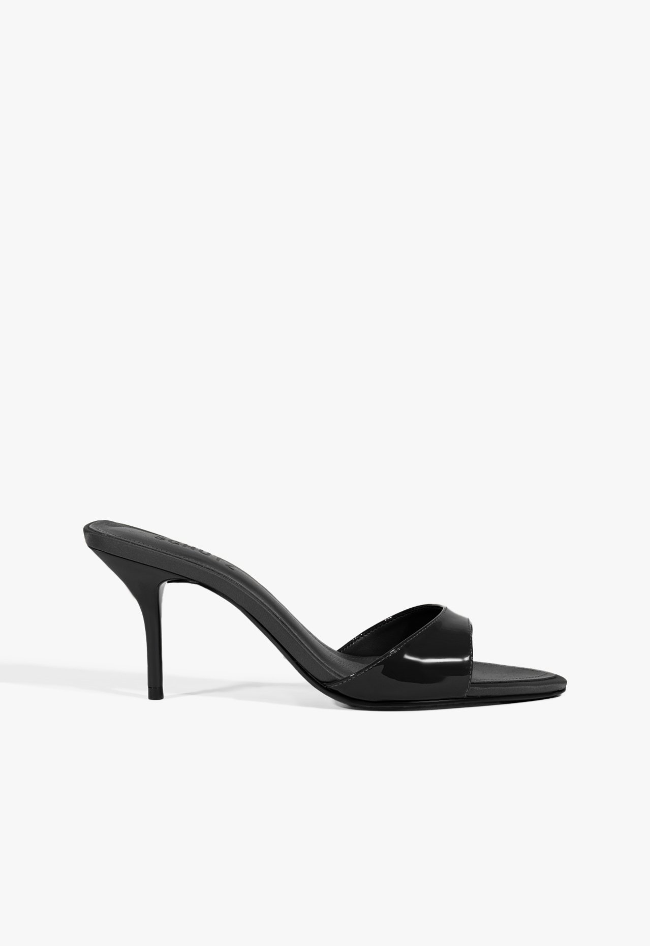 Sandalia Mule Elodie Verniz Couro Preta | Schutz