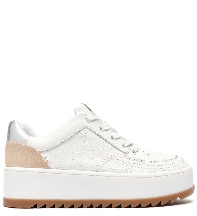 Tênis Flatform Soft Snake Glam Branco