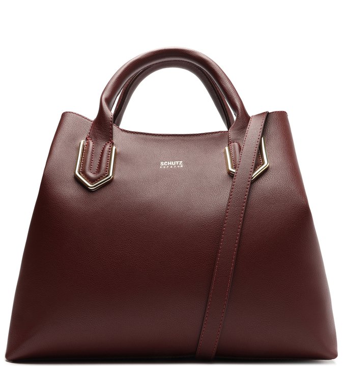 Bolsa Tote Grande Marcele Vermelha Vinho Bolsa Tote Grande Marcele Vermelha Vinho