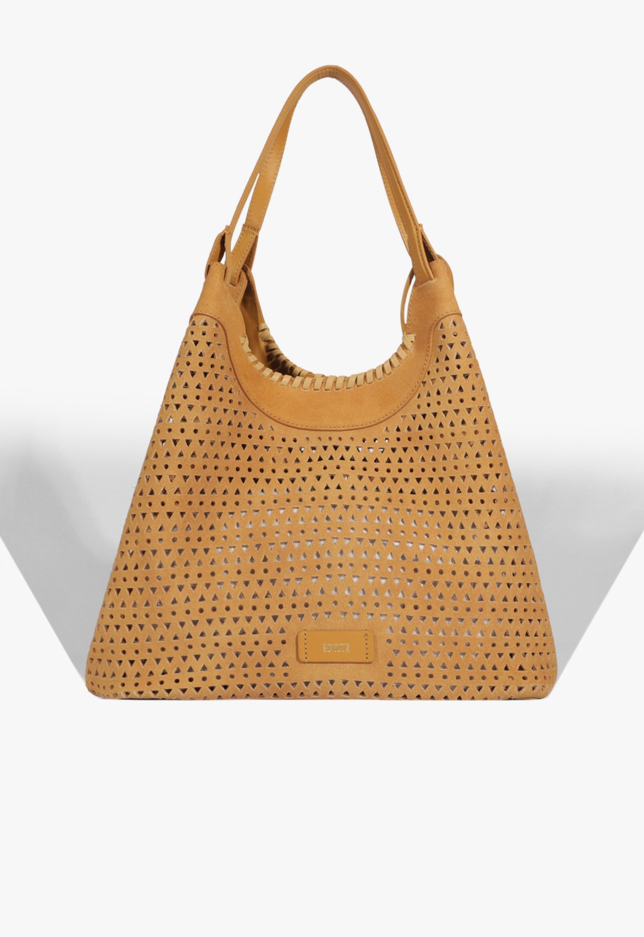 Bolsa Maxi Tote Camurça Vazada Marrom Clara | Schutz