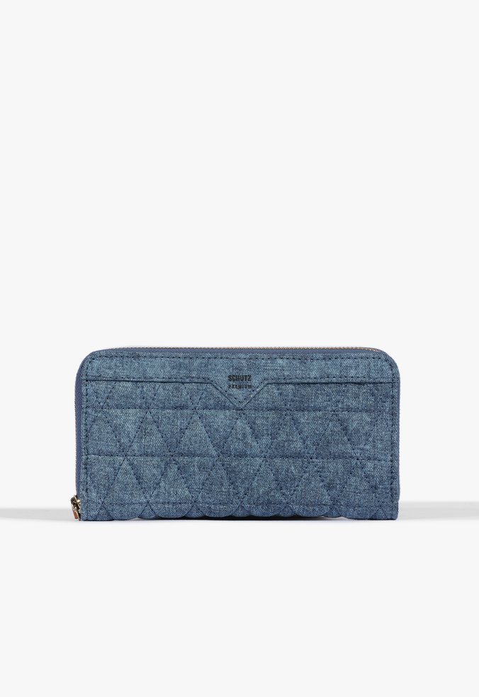 Carteira Grande Jeans Matelassê