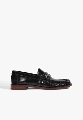 Mocassim Tyche Couro Preto