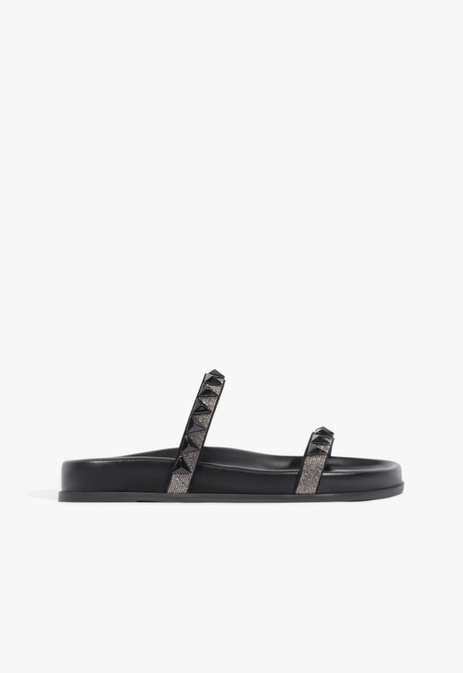 Sandália Papete Flatform Preta