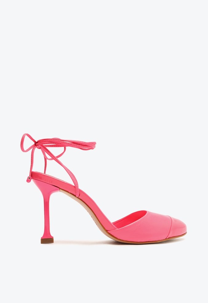 Sapato Scarpin Cecilia Couro Rosa