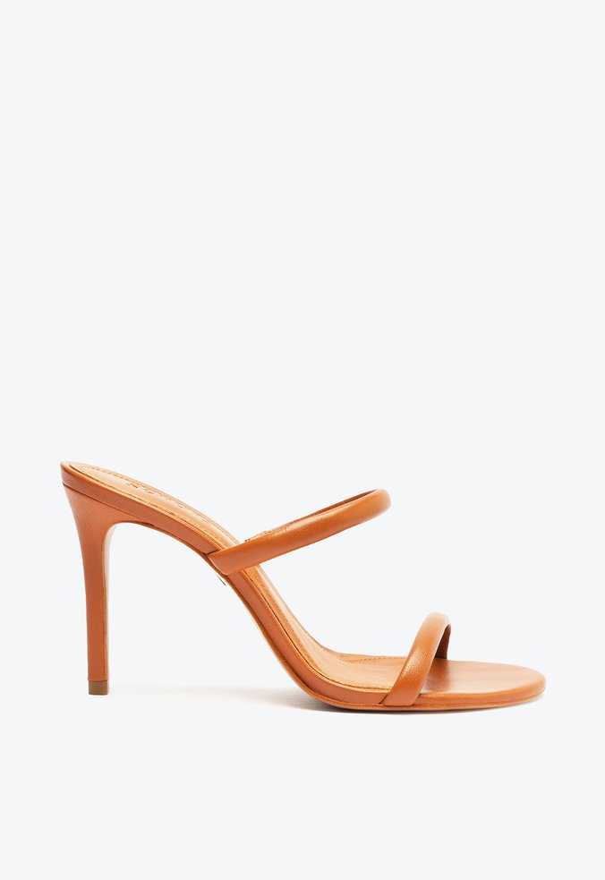 Sapato Mule Couro Marrom