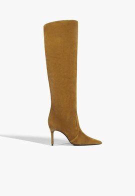 Bota Siena Over the Knee Couro Marrom