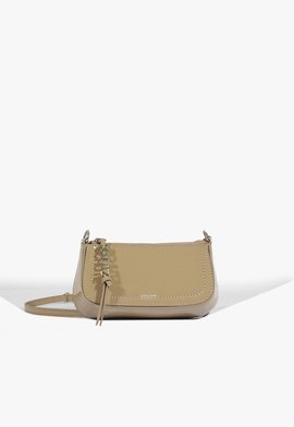 Bolsa Tiracolo Mini Tina Verniz Bege