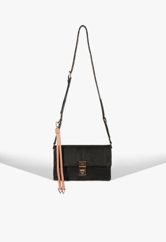 Bolsa Tiracolo The Coolest Bag Couro Preta