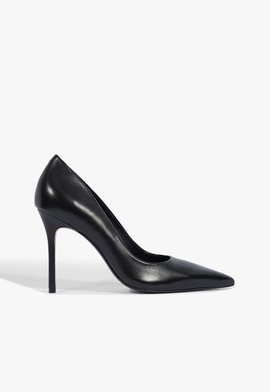 Scarpin Casual Cool Couro Preto