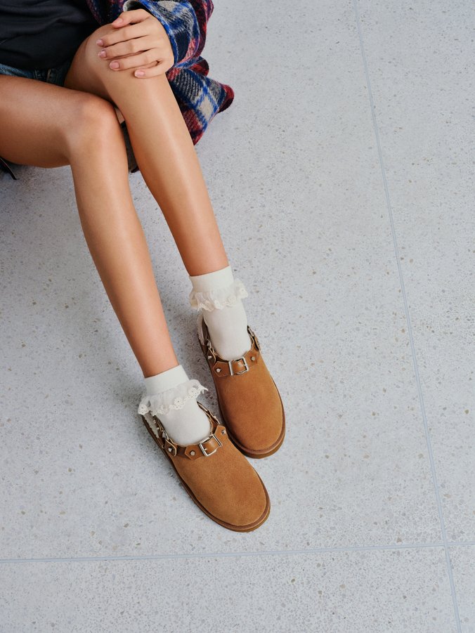 ュ Mule Maple Couro Marrom | Schutz