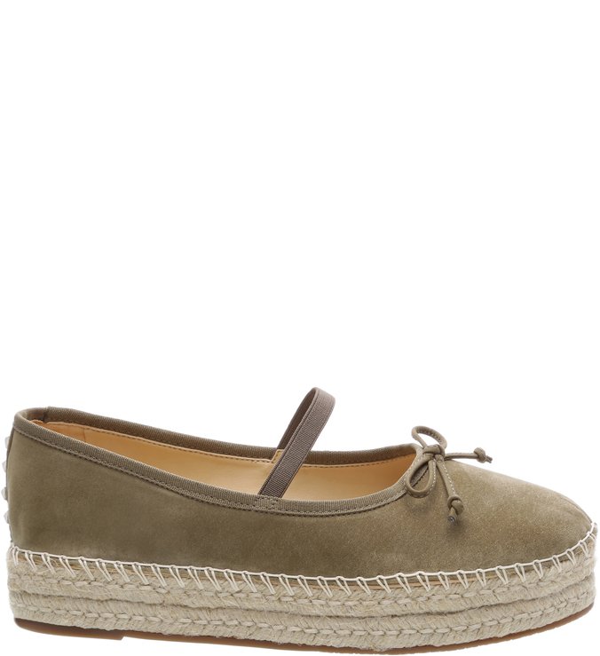 Flat Espadrille Ballerina  Aspen Green