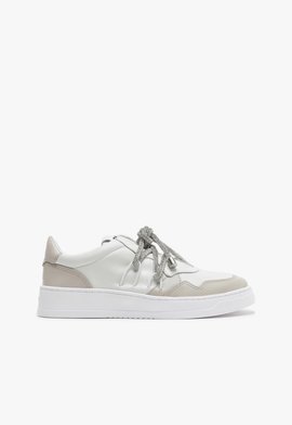 Tênis London Shine Couro Branco