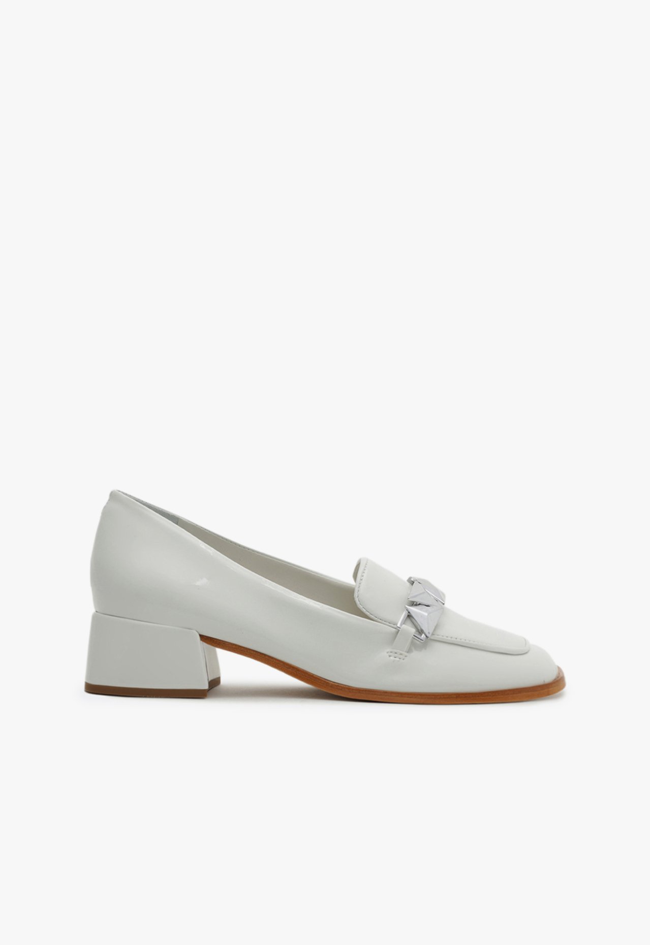 Mocassim Domenica Triangle Off White | Schutz
