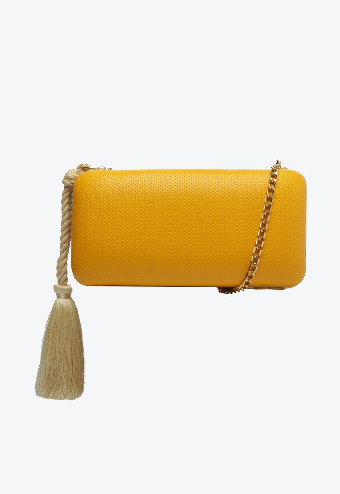 Bolsa Clutch Arabella Mostarda