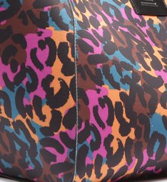 Shopping Bag Neoprene Leopard Colors/Black