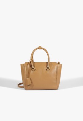 Bolsa Mini Tote Couro Marrom