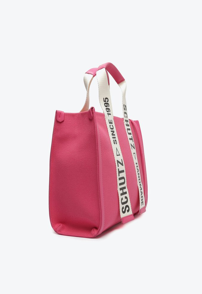 Bolsa Mini Tote Livia Lona Rosa Bolsa Mini Tote Livia Lona Rosa
