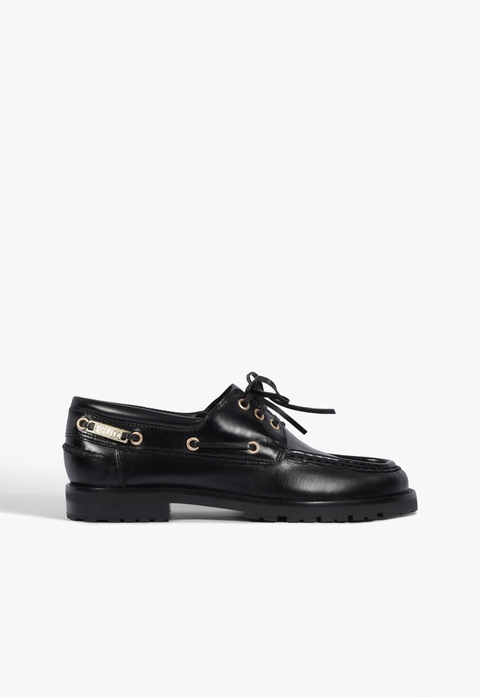 Mocassim Mocaschutz Couro preto