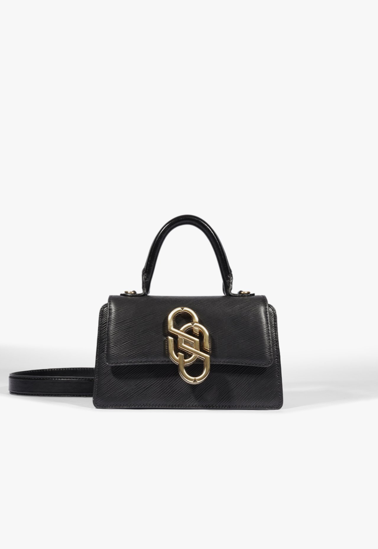 Vista 2 Bolsa Mini Satchel Soul Couro Preta | Schutz Schutz BR Preto Schutz BR Preto