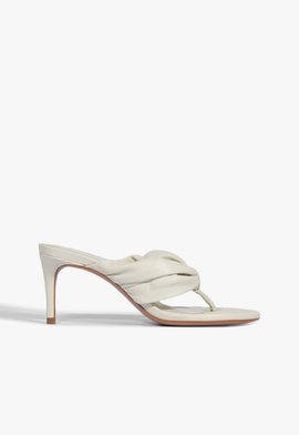 Sandália Salto Fino Willow Couro Off White