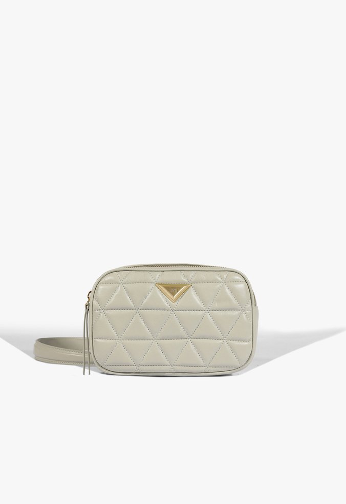 Bolsa Tiracolo Câmera Bag 944 Couro Cinza