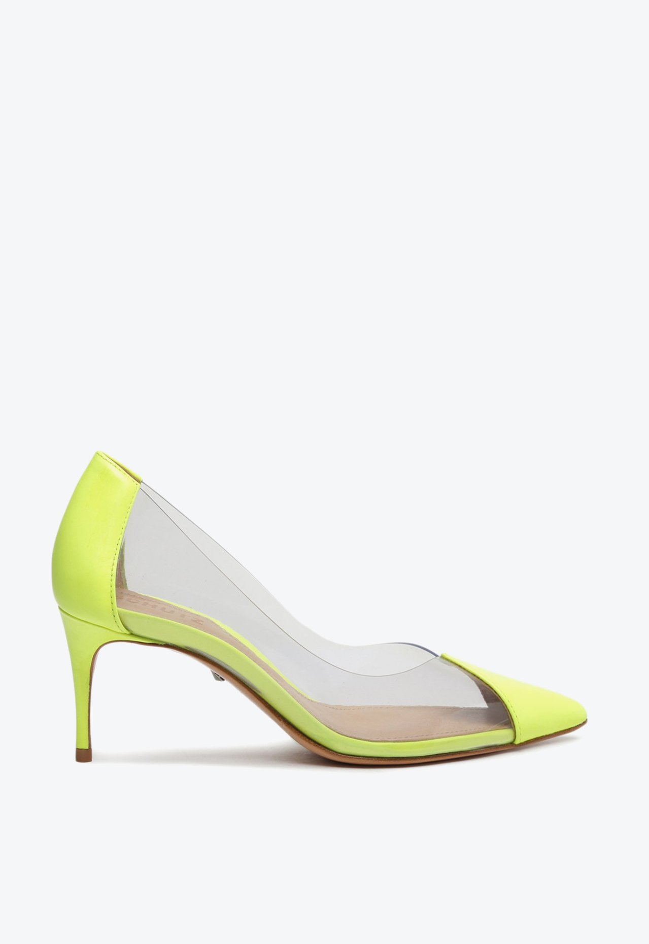 Sapato Scarpin Transparente Vinil Neon Schutz