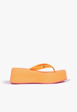 Chinelo Plataforma Jellys Laranja