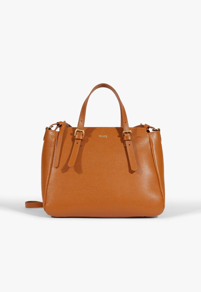 Bolsa Tote Média Sara Couro Marrom