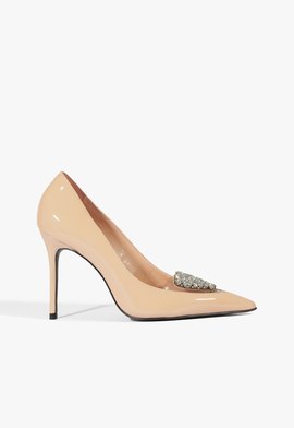 Scarpin Shine Verniz Nude