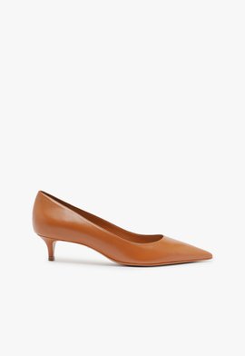 SAPATO SCARPIN LAURA MID VERNIZ Couro Marrom