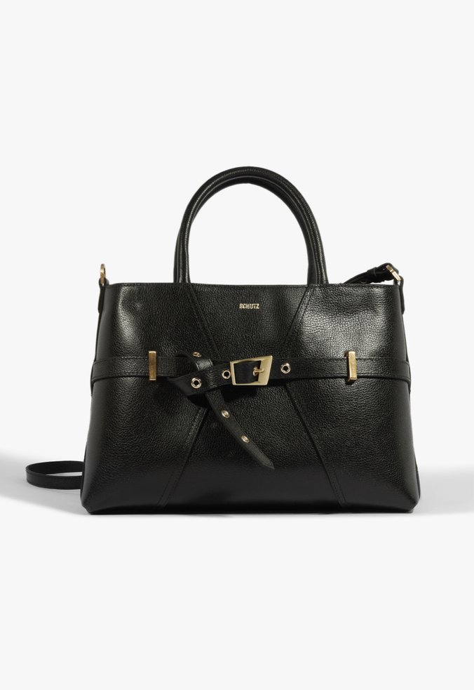 Bolsa Tote Janet Couro Preta